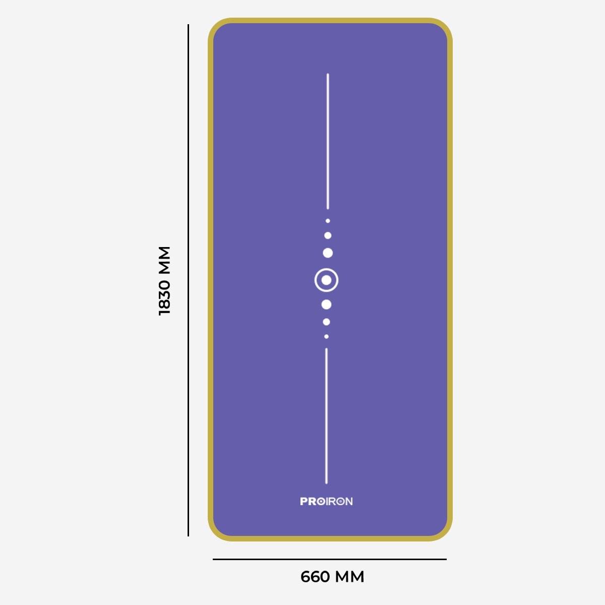 Коврик для йоги и фитнеса 183x66x1см NBR PROIRON К18610НФ фиолетовый 1200_1200