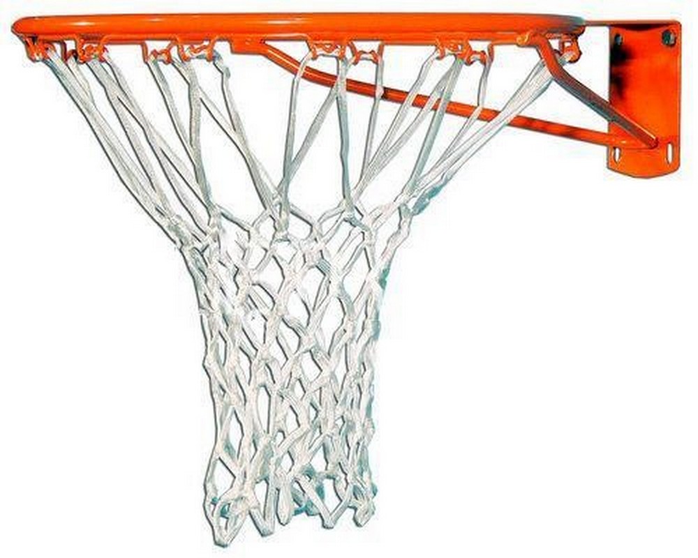фото Сетка баскетбольная нить 4,0 мм шнур, белая фси 9040