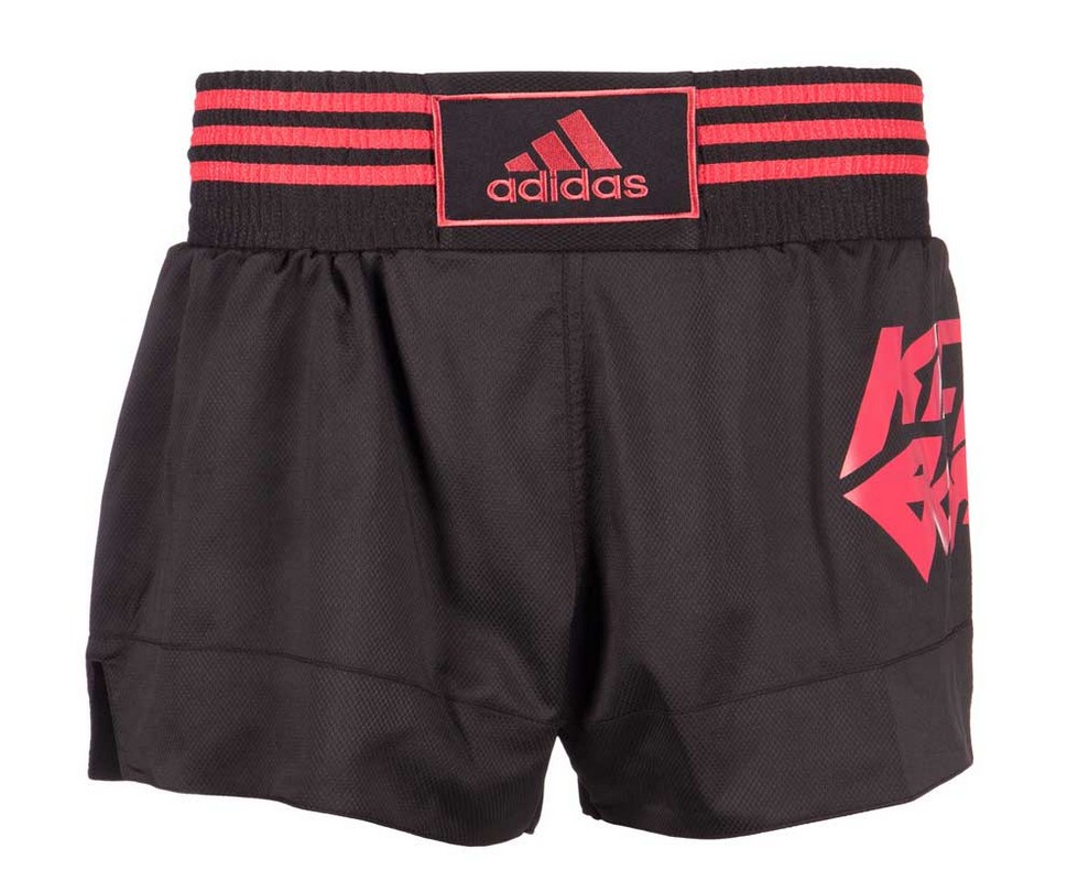 

Шорты для кикбоксинга Adidas Kick Boxing Short Micro Diamond черно-красные adiSKB02