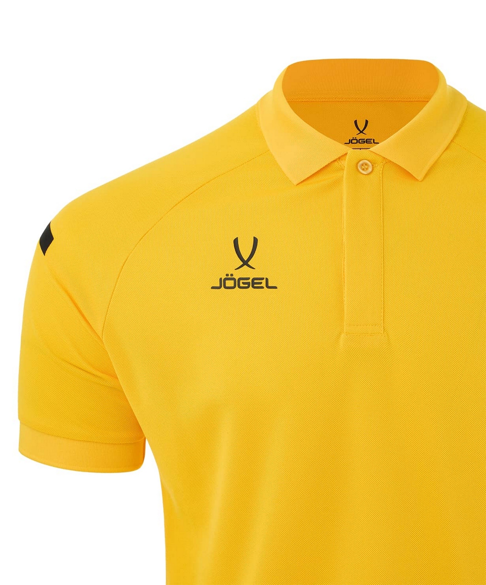Поло Jogel CAMP 2 Poly Polo, желтый\черный 1663_2000