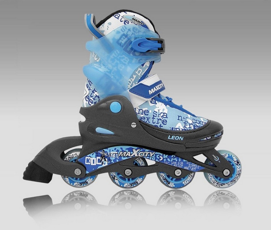 

Роликовые коньки MaxCity Leon синий