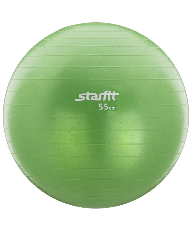 фото Гимнастический мяч star fit gb-101 55 см антивзрыв зеленый