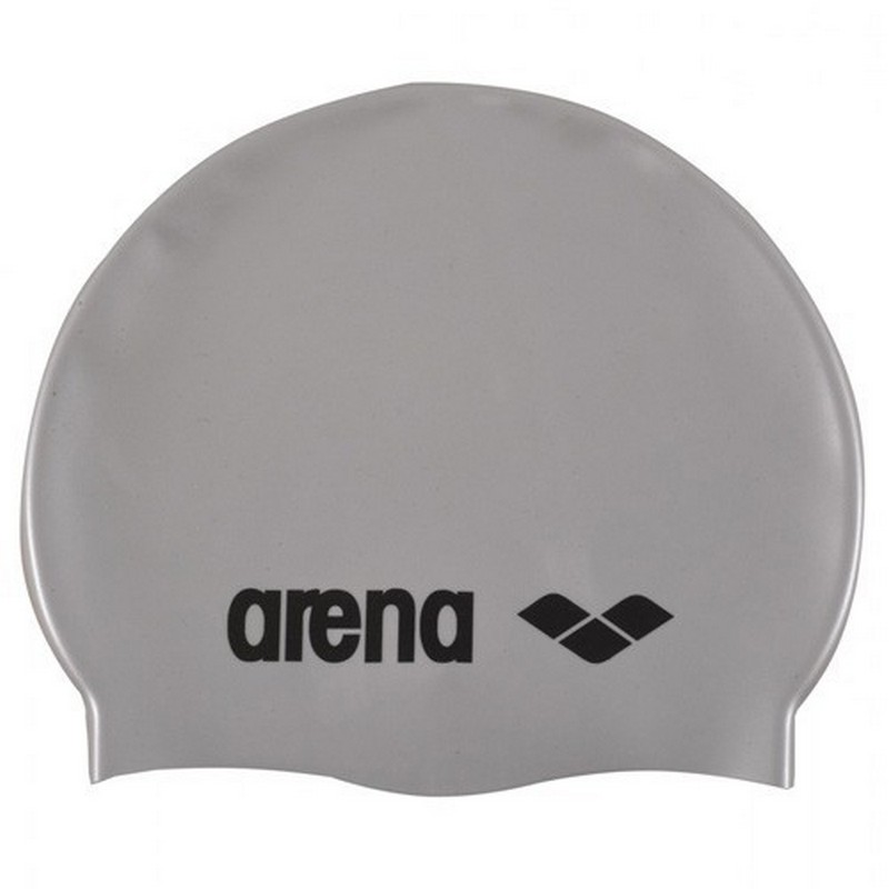 фото Шапочка для плавания arena classic silicone, 9166220-051, серебристый, силикон