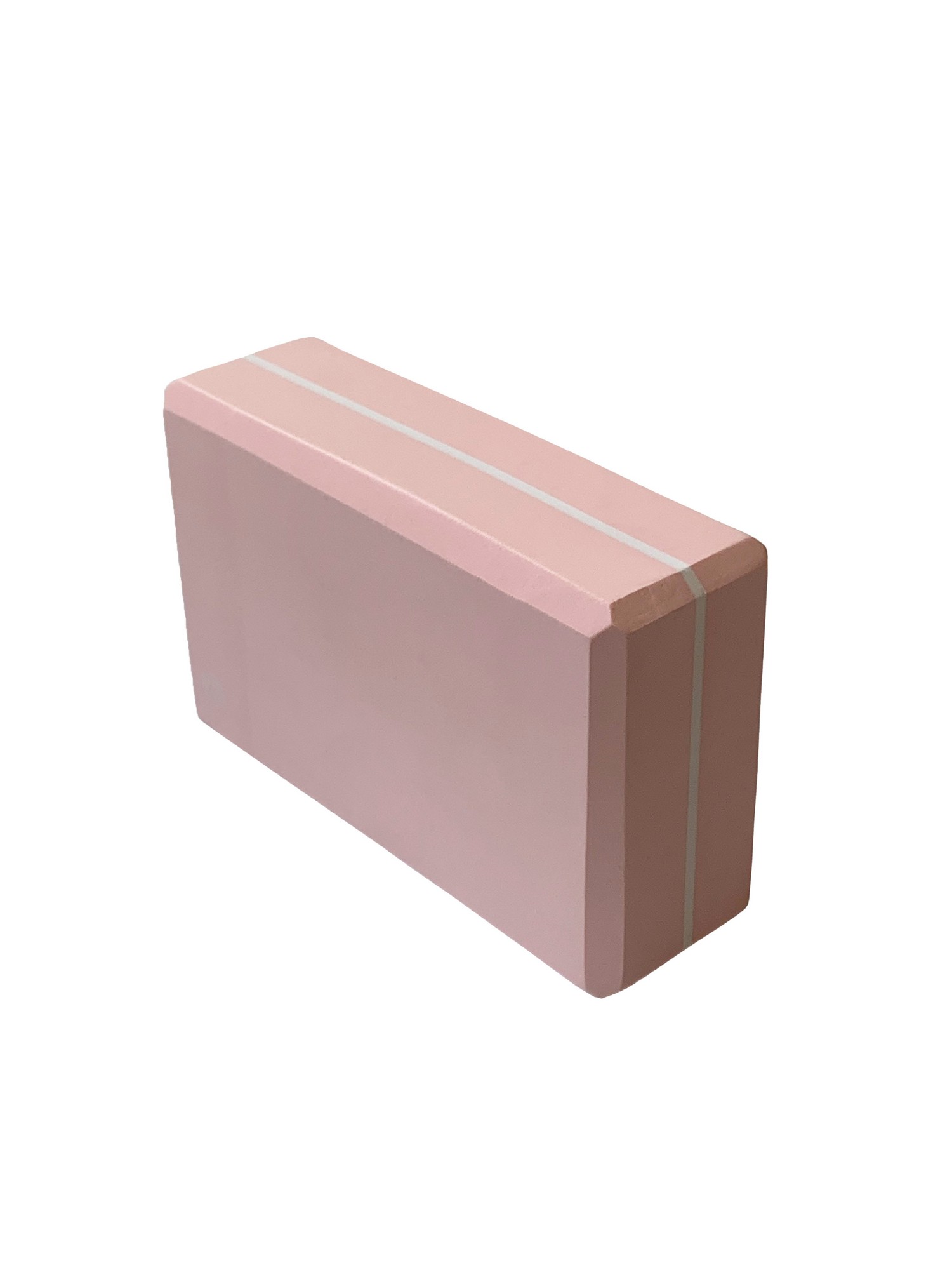 Йога блок Sportex полумягкий, из вспененного ЭВА 22,3х15х7,6 см E39131-40 светло розовый