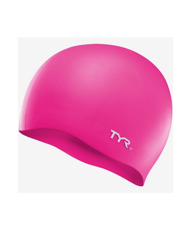Купить Шапочка для плавания TYR Wrinkle Free Silicone Cap, силикон, LCS693 розовый,