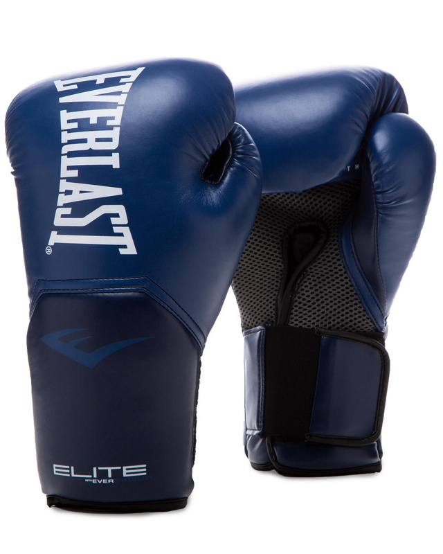 Купить Боксерские перчатки тренировочные Everlast Elite ProStyle 14oz т.син. P00002332,