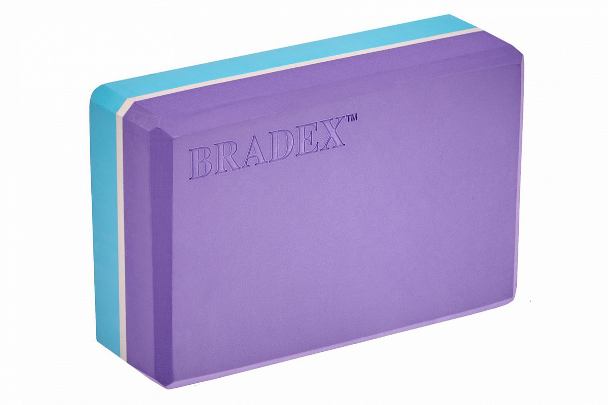 Купить Блок для йоги Bradex SF 0732 фиолетовыйсиний,