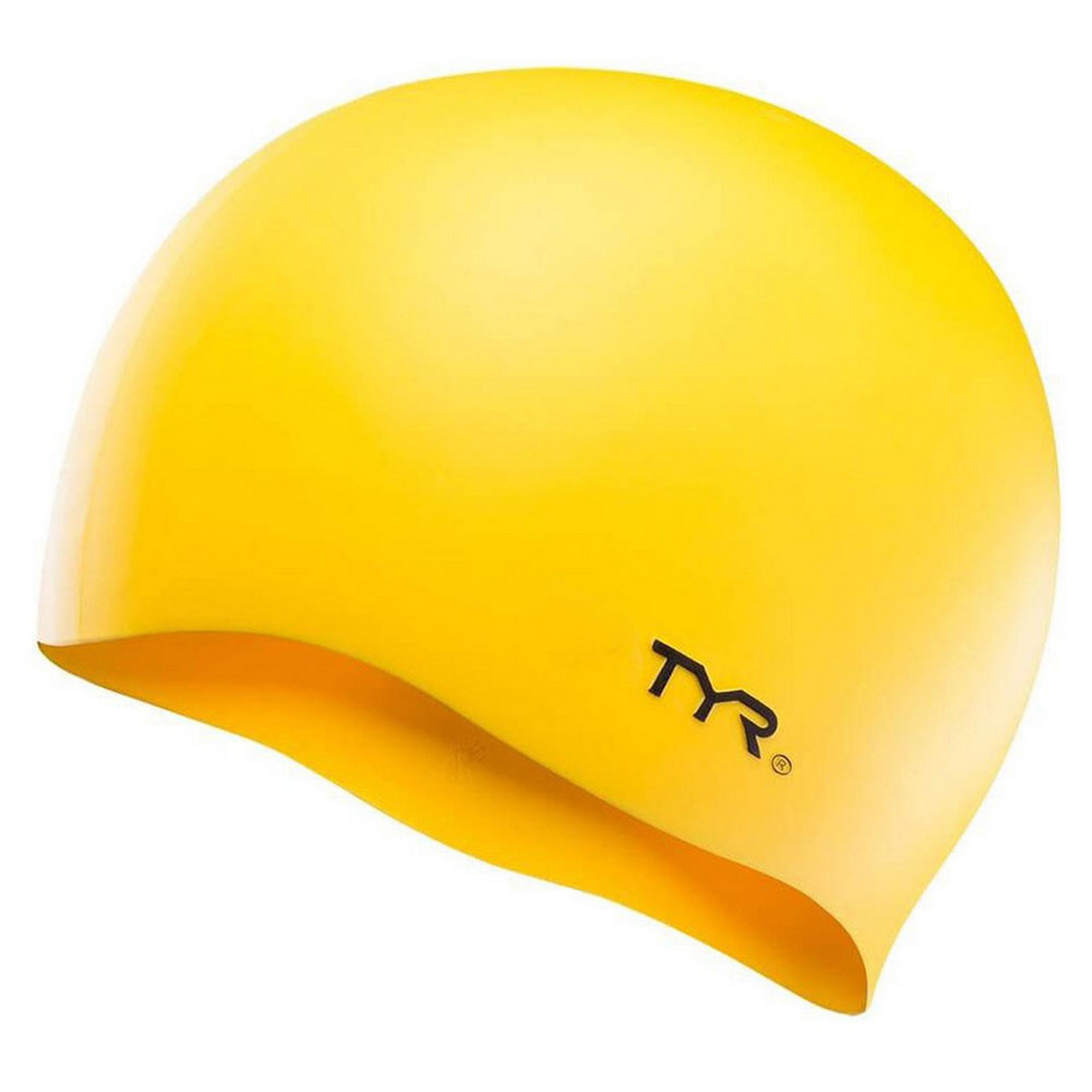 Шапочка для плавания TYR Wrinkle Free Silicone Cap LCS-720 желтый,  - купить со скидкой