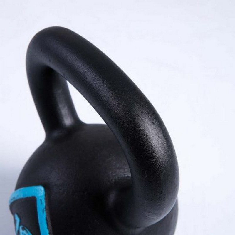 Чугунная гиря 10 кг Live Pro Solid Cast Iron Kettlebell LP8041-10 черный\синий 800_800