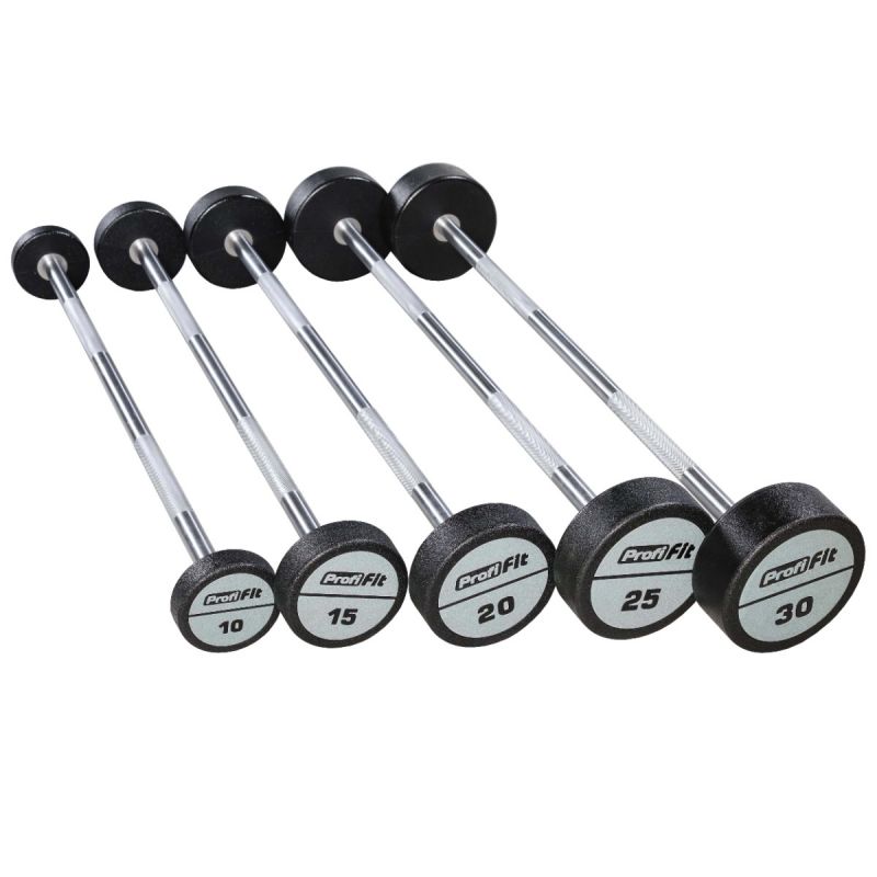 Набор прямых полиуретановых штанг LEVEL 10-30кг шаг 5 кг 5 шт Profi-Fit 84122₽