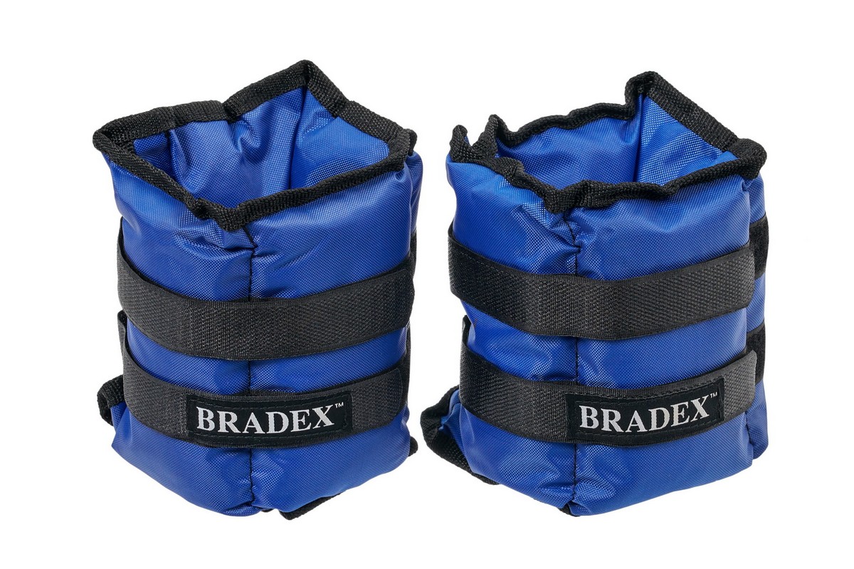 Утяжелители для рук и ног 2 x3 кг Bradex SF 0745 полиэстер, синий 1200_800