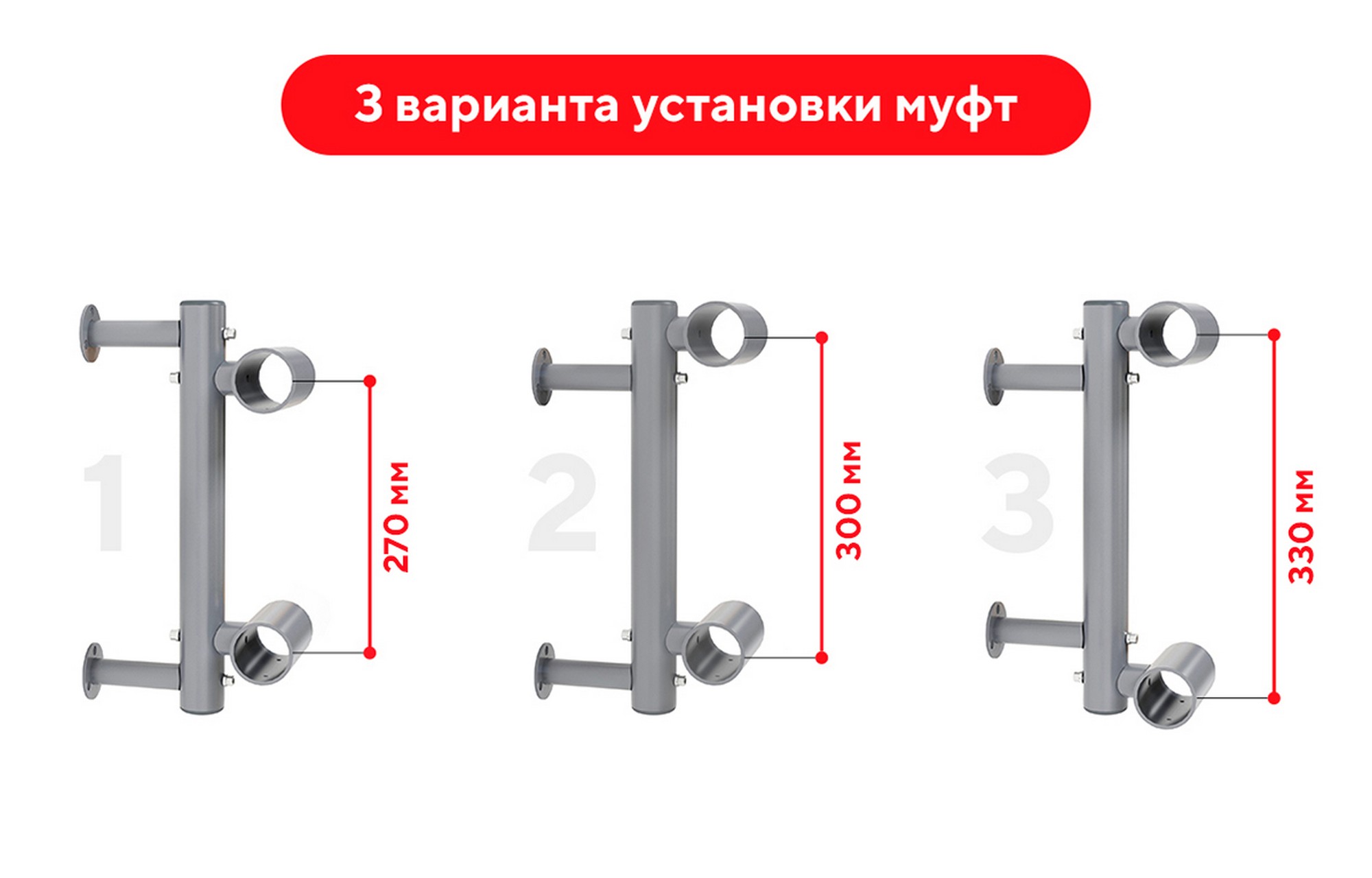 Кронштейн балетного станка двухуровневого Poleaction Элегант Модель №21 655 2000_1280