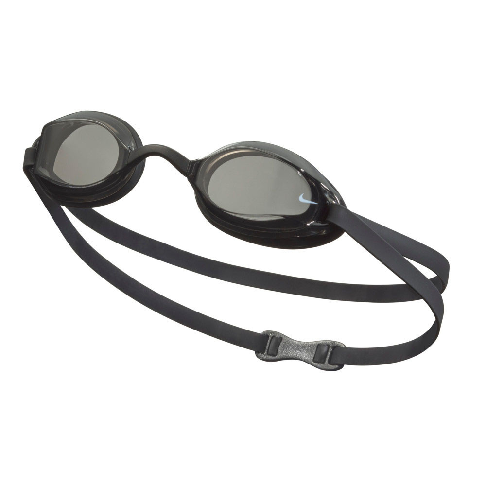 Очки для плавания Nike Legacy, NESSD131014, дымчатые линзы, FINA, смен.пер., черная оправа 1000_1000