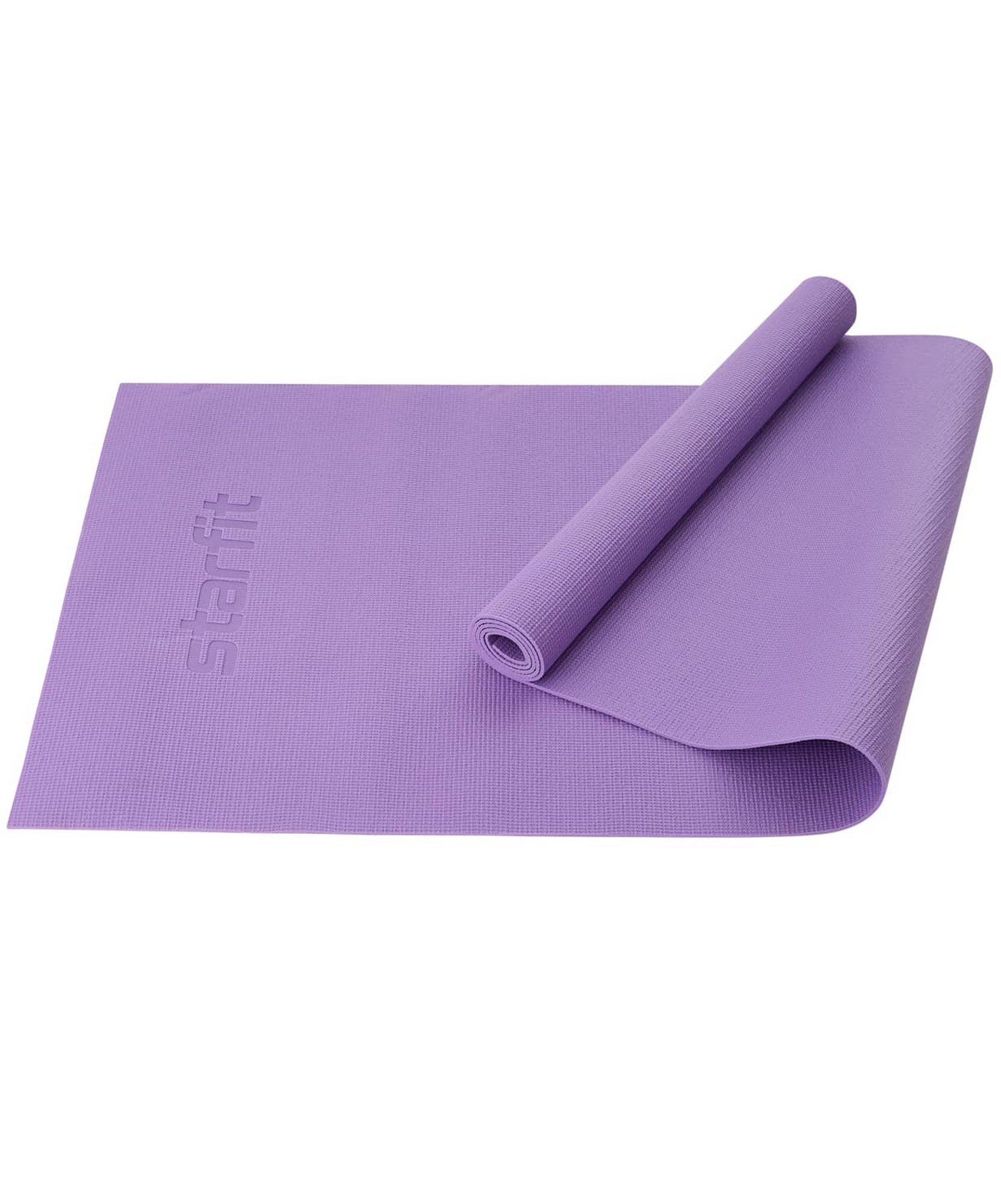 Коврик для йоги и фитнеса 183x61x0,3см Star Fit PVC FM-101 фиолетовый пастель - фото 1