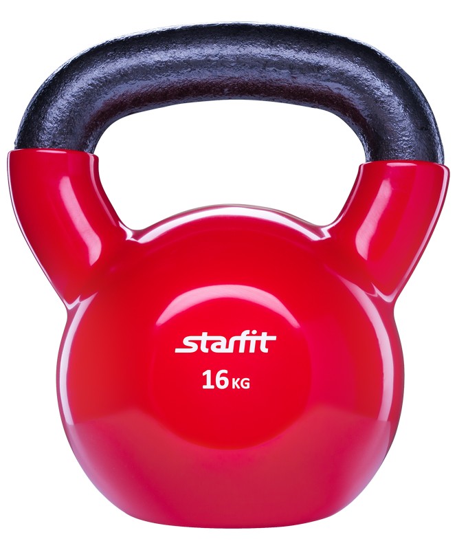 фото Гиря виниловая 16кг starfit db-401 красный star fit