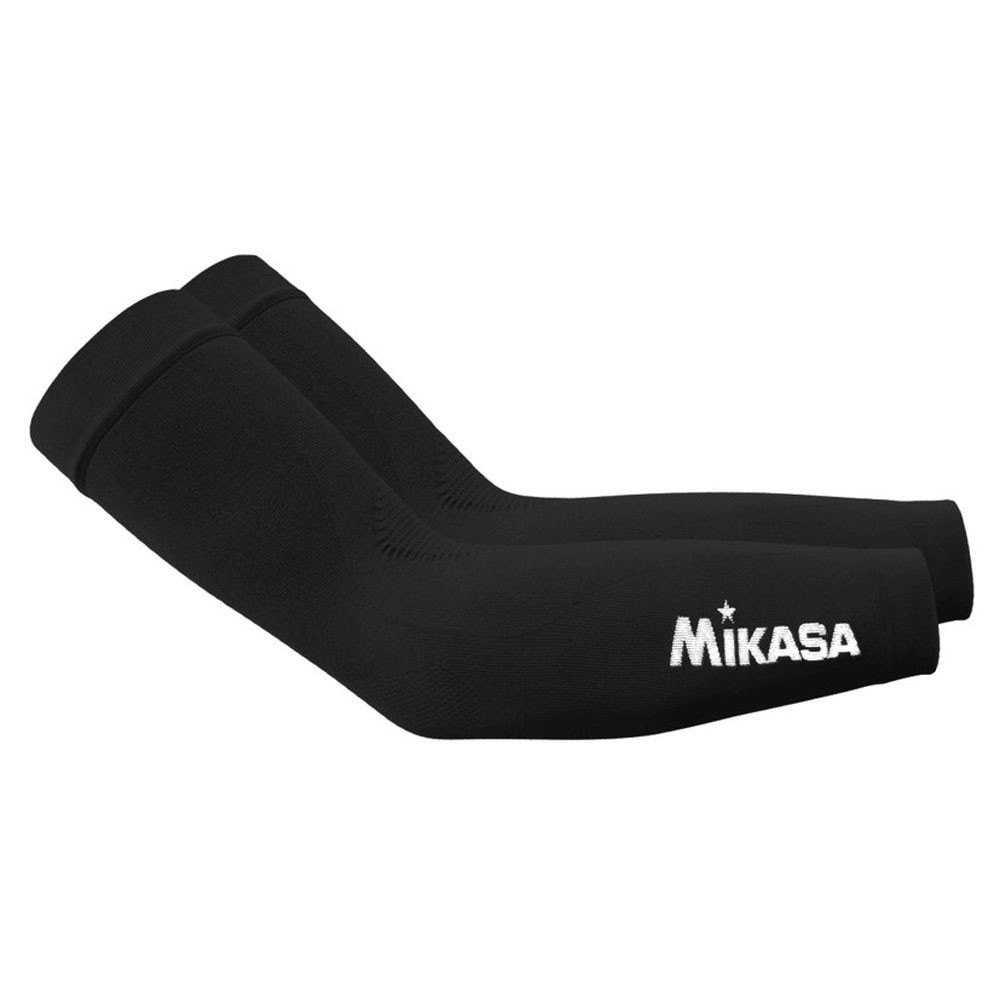 Купить Нарукавники волейбольные компрессионные Mikasa MT430-049-E, р.Extra, полиамид, эластан, черный,