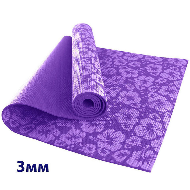 фото Коврик для йоги hkem113-03-purple, фиолетовый nobrand