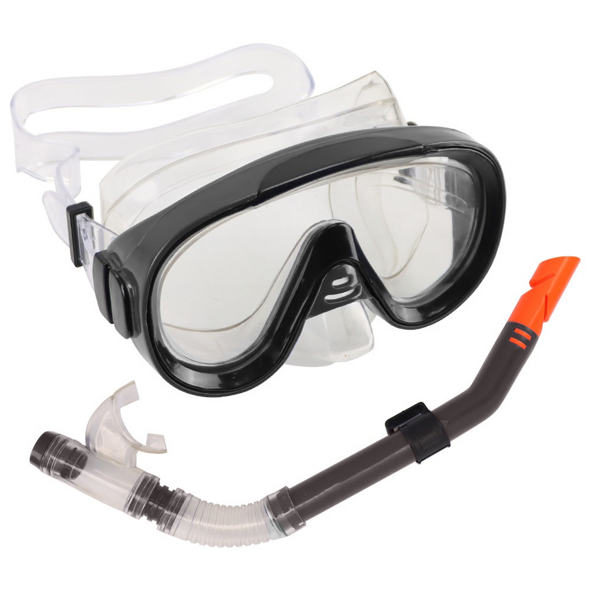 Купить Набор для плавания Sportex юниорский, маска+трубка (ПВХ) E39246-4 черный,