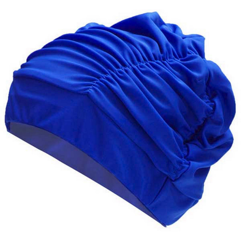 Купить Шапочка для плавания Sportex текстильная (лайкра) (синяя) F11780,