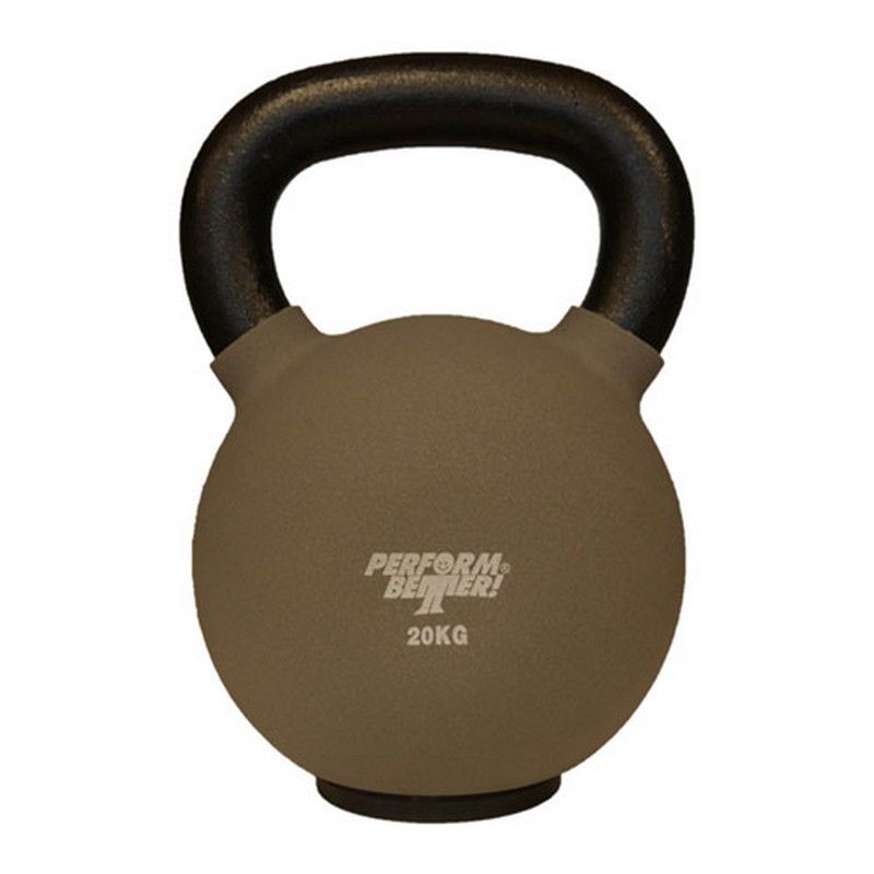 фото Обрезиненная гиря 20 кг perform better neoprene kettlebell 8940 серый