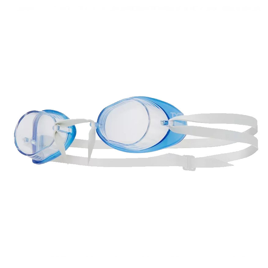 Очки для плавания TYR Socket Rocket 2.0, LGL2-105, прозрачные линзы, синяя опр.,  - купить со скидкой