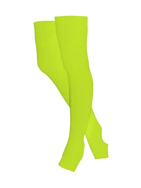 фото Гетры гимнастические разогревочные chante stella lime, шерсть,30 см