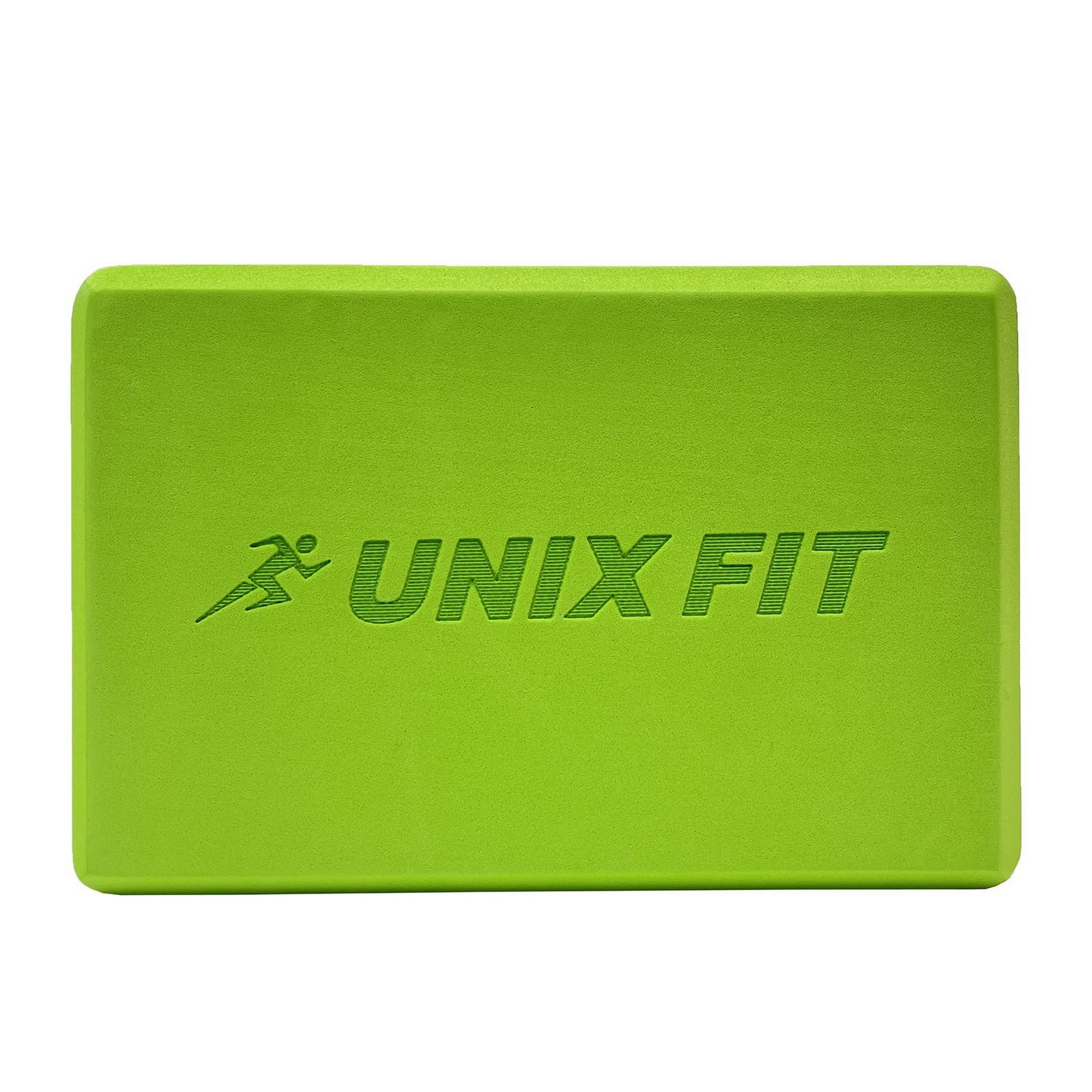 Блок для йоги и фитнеса 23х15х7см UnixFitt YBU200GGN зеленый - фото 1