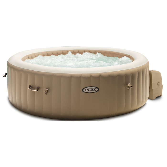 фото Спа-бассейн bubble massage 145/196х71см, 795л, круглый с круговым пузырьковым массажем intex 28426