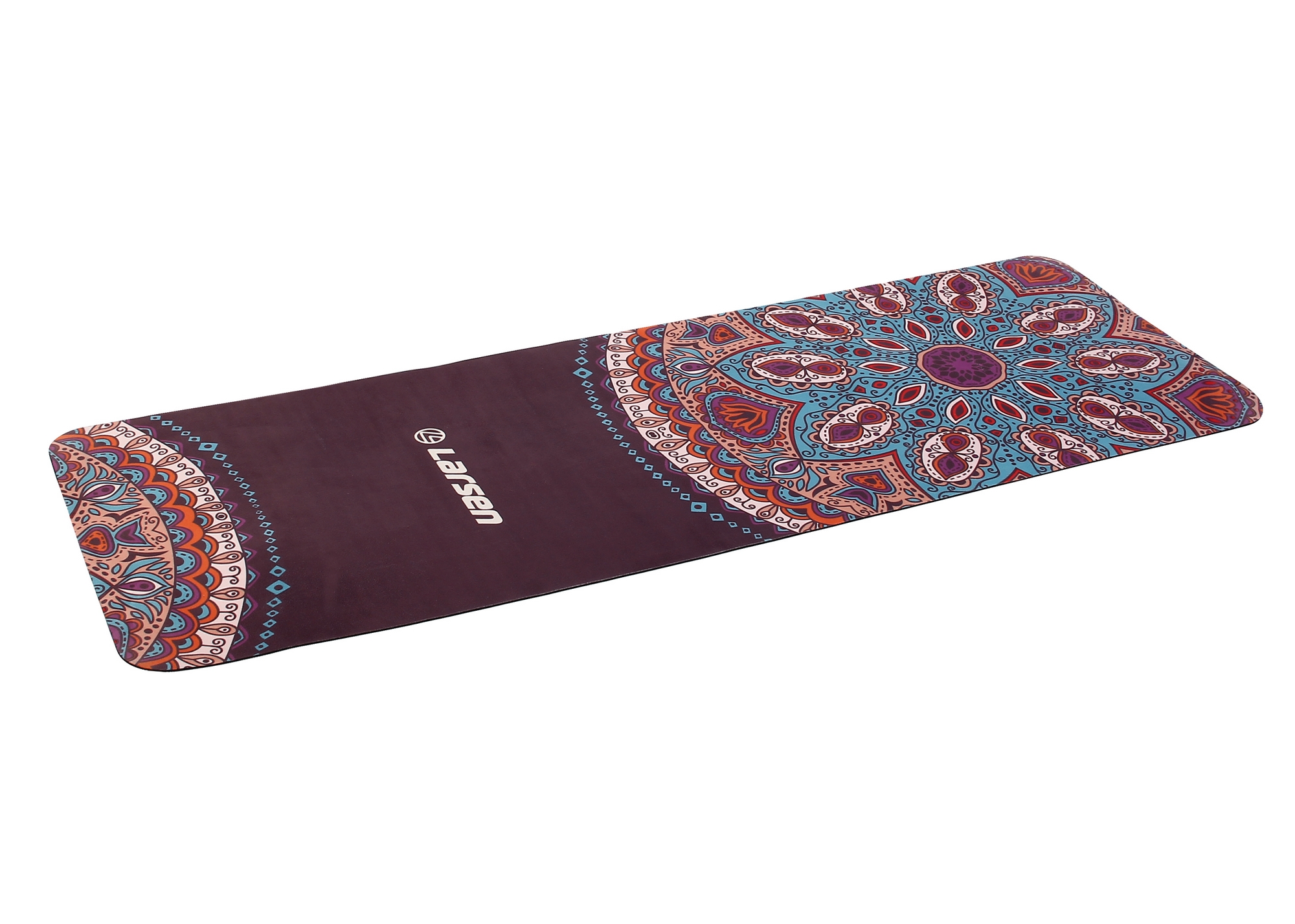 Коврик для фитнеса и йоги, microfiber, 183х61х0,3см Larsen Style 3 2000_1428