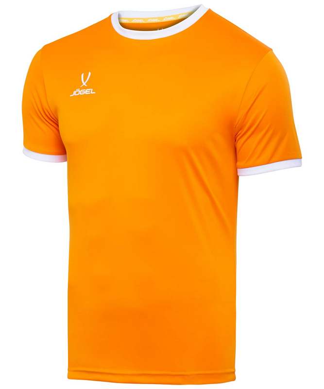Футболка футбольная Jogel JFT-1020-O1-K, оранжевый/белый, детская 