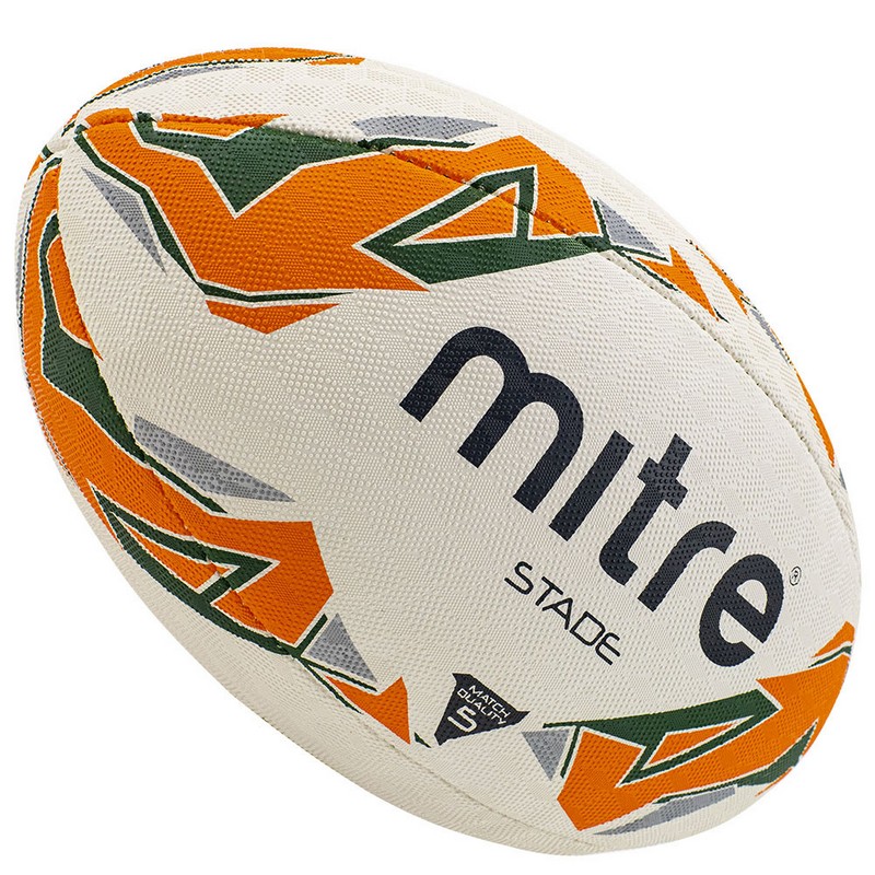 фото Мяч для регби mitre stade bb1150wog бело-оранжевый