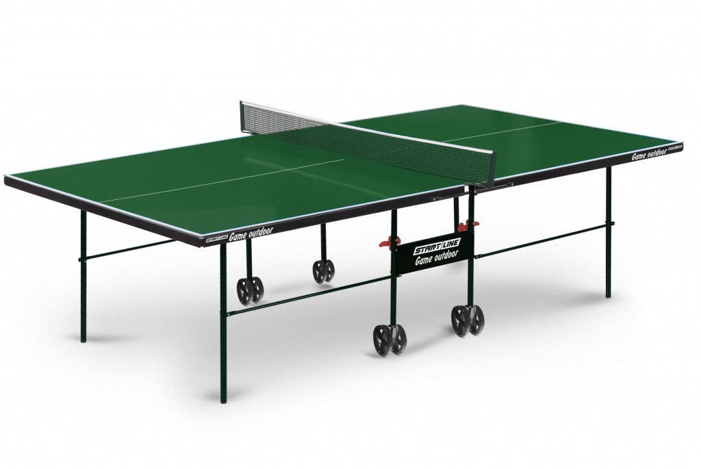 Теннисный стол Start line Game Outdoor с сеткой Green 1024_685