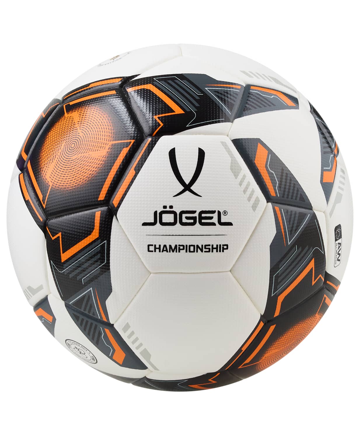Мяч футбольный Jogel Championship, №5, белый 1230_1479