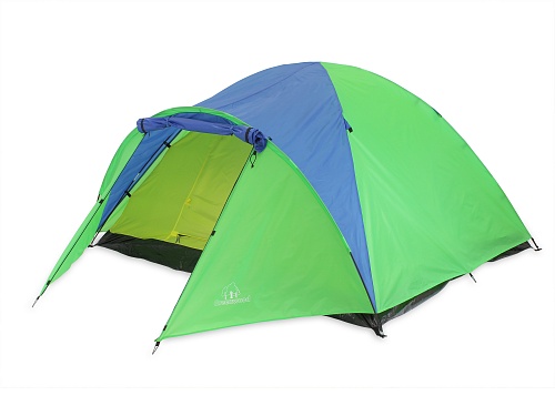 Палатка 4-х местная Greenwood Target 4 зеленый/голубой (481) - фото 1