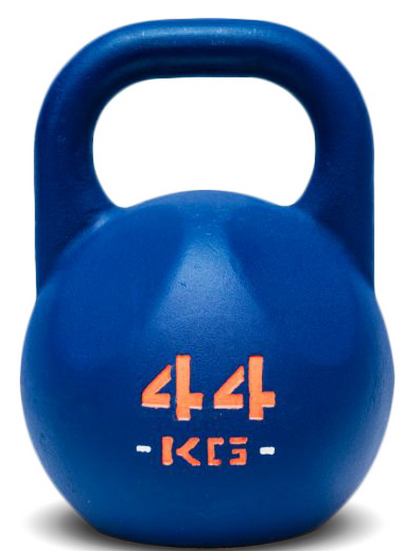 Гиря IDOL Action 44 кг, синяя с прокрашенным логотипом