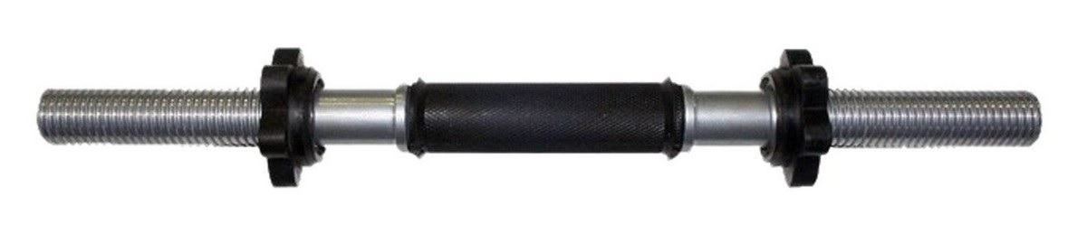 Гриф гантельный Titan D30мм обрезиненная ручка/гайка L450 мм