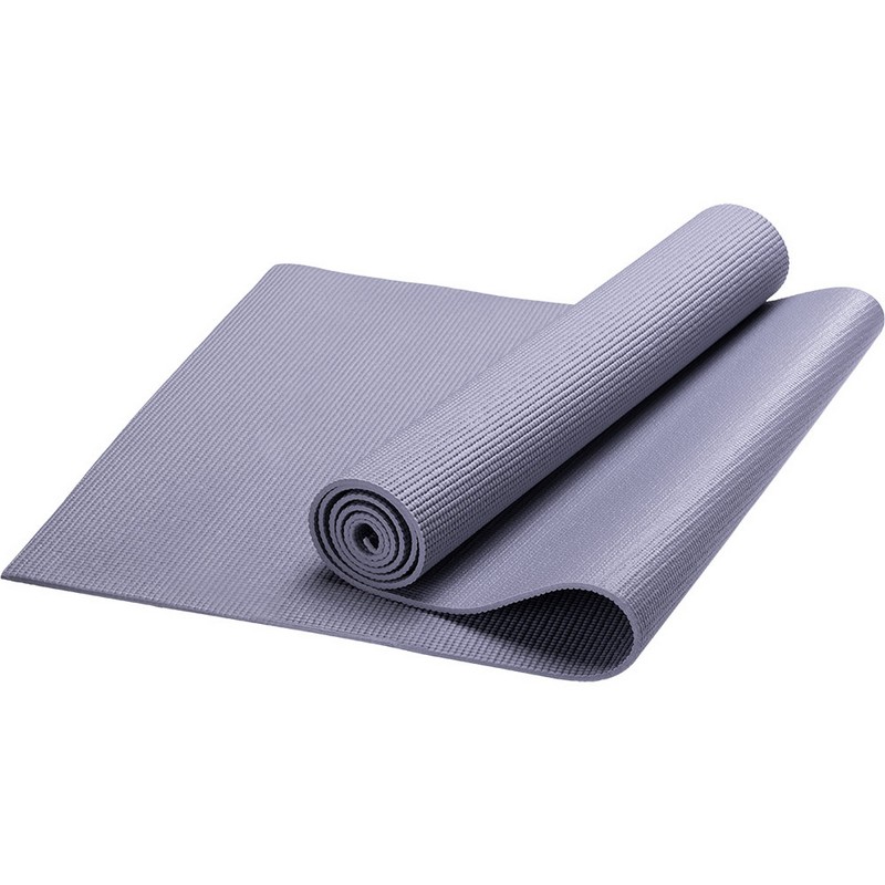 фото Коврик для йоги pvc, 173x61x0,5 см hkem112-05-grey серый nobrand