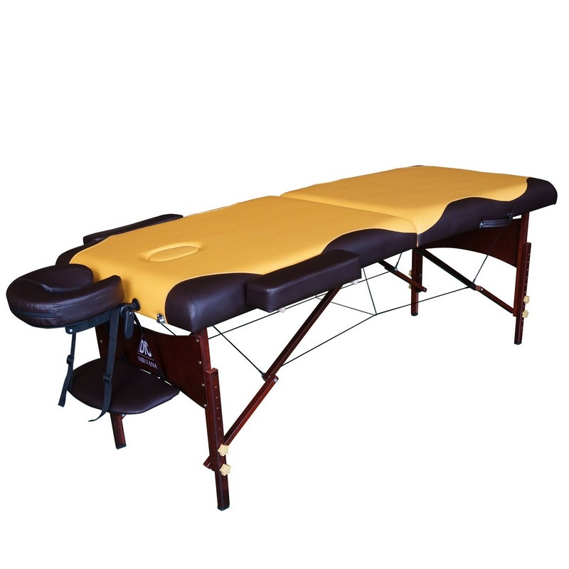 Массажный стол DFC Relax TS20112_MB горчичный-коричневый