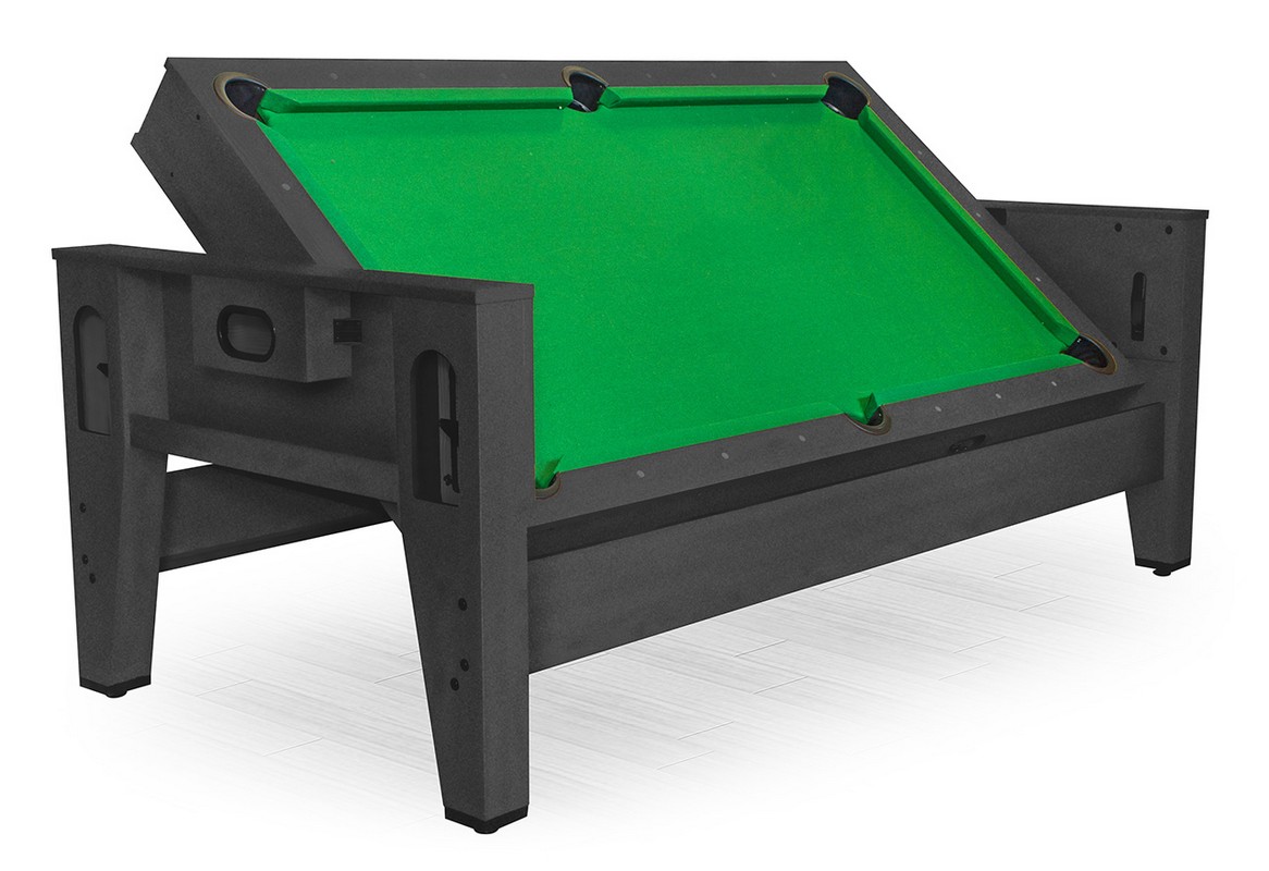Игровой стол - трансформер Twister DBO бильярд, аэрохоккей, настольный теннис черный - фото 1