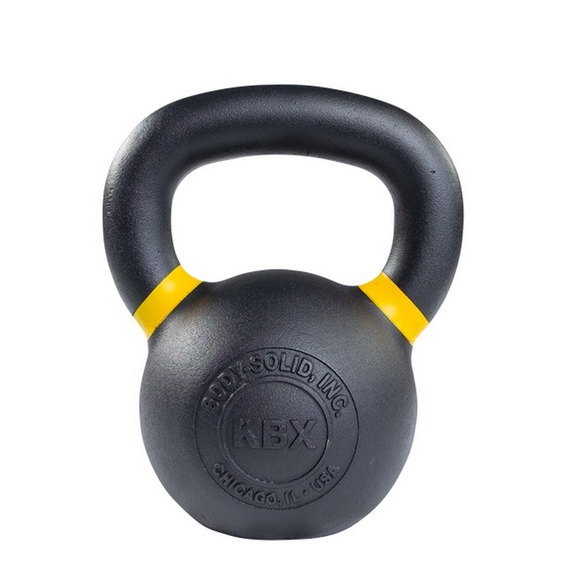 

Гиря чугунная 16 кг Body Solid KBX16KG желтый кант