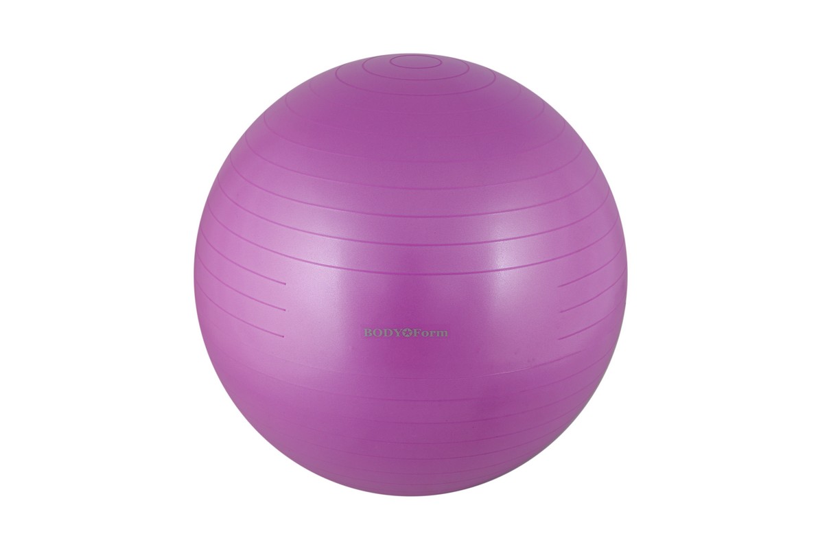 Купить Гимнастический мяч Body Form BF-GB01AB антивзрыв D65 см, пурпурный,