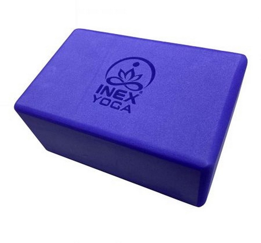 Купить Блок для йоги Inex EVA Yoga Block YGBK-BL 10х15х23 см, голубой,