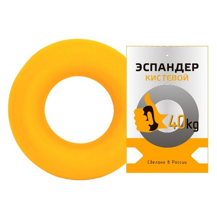 Купить Эспандер Sportex кистевой Fortius, кольцо 40 кг (желтый),