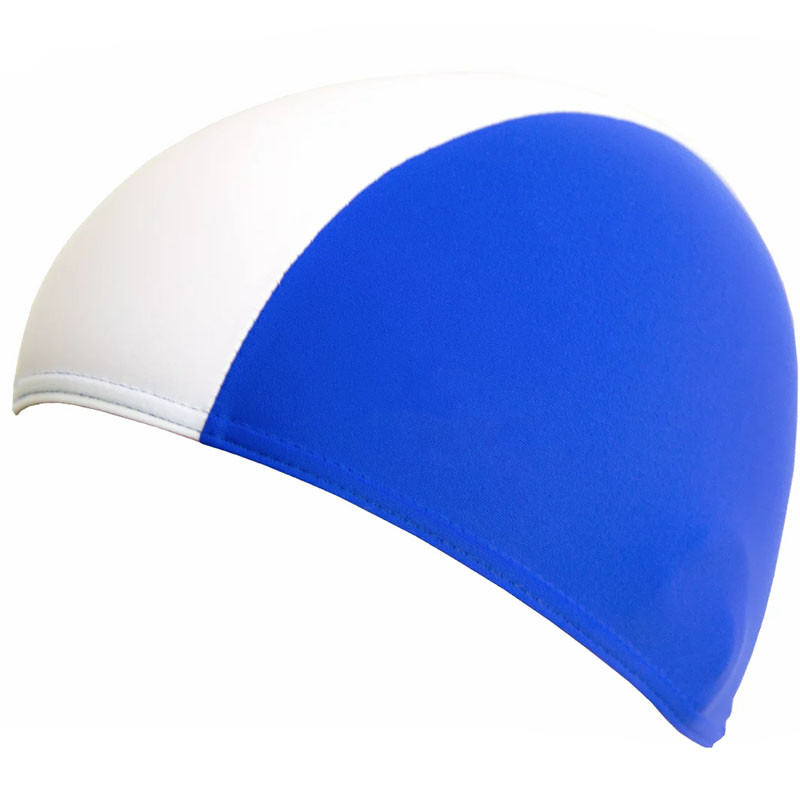 фото Шапочка для плавания fashy polyester cap детская 3236-00-17 полиэстер, бело-синяя