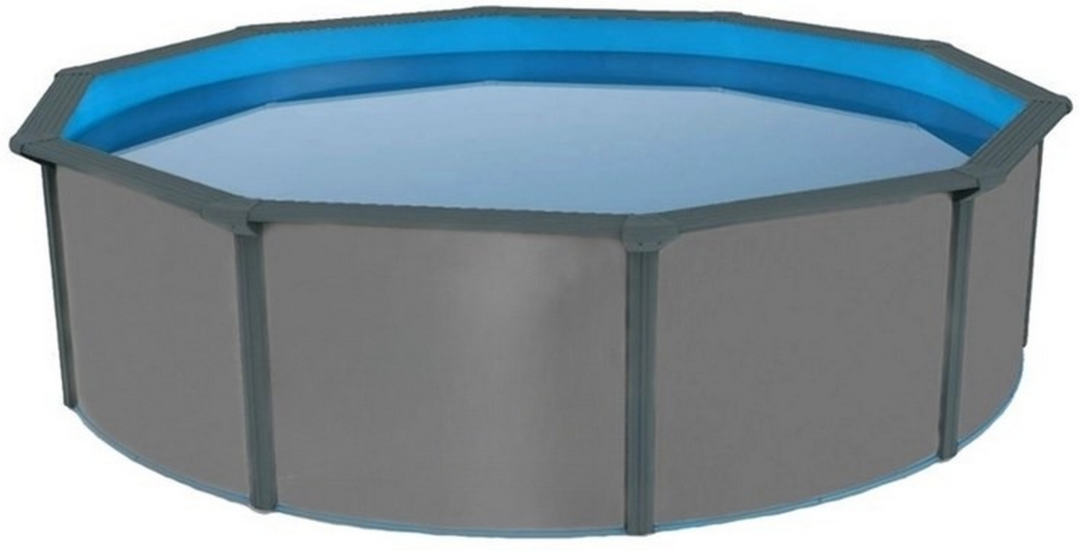 Морозоустойчивый бассейн круглый 360x130см Poolmagic Anthracite  комплект оборудования Premium 550009 1568_800