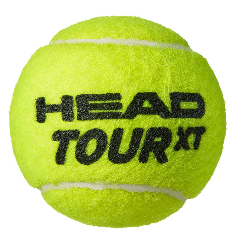 Мяч теннисный Head Tour XT 3B 570823, уп.3 шт,одобр.ITF,сукно,нат.резина,желтый 800_800