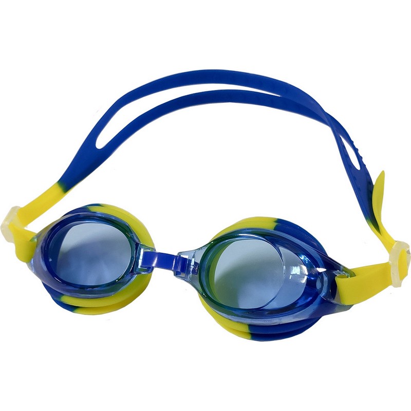 фото Очки для плавания регулируемые b31526-1 мультиколор (синий\желтый) nobrand