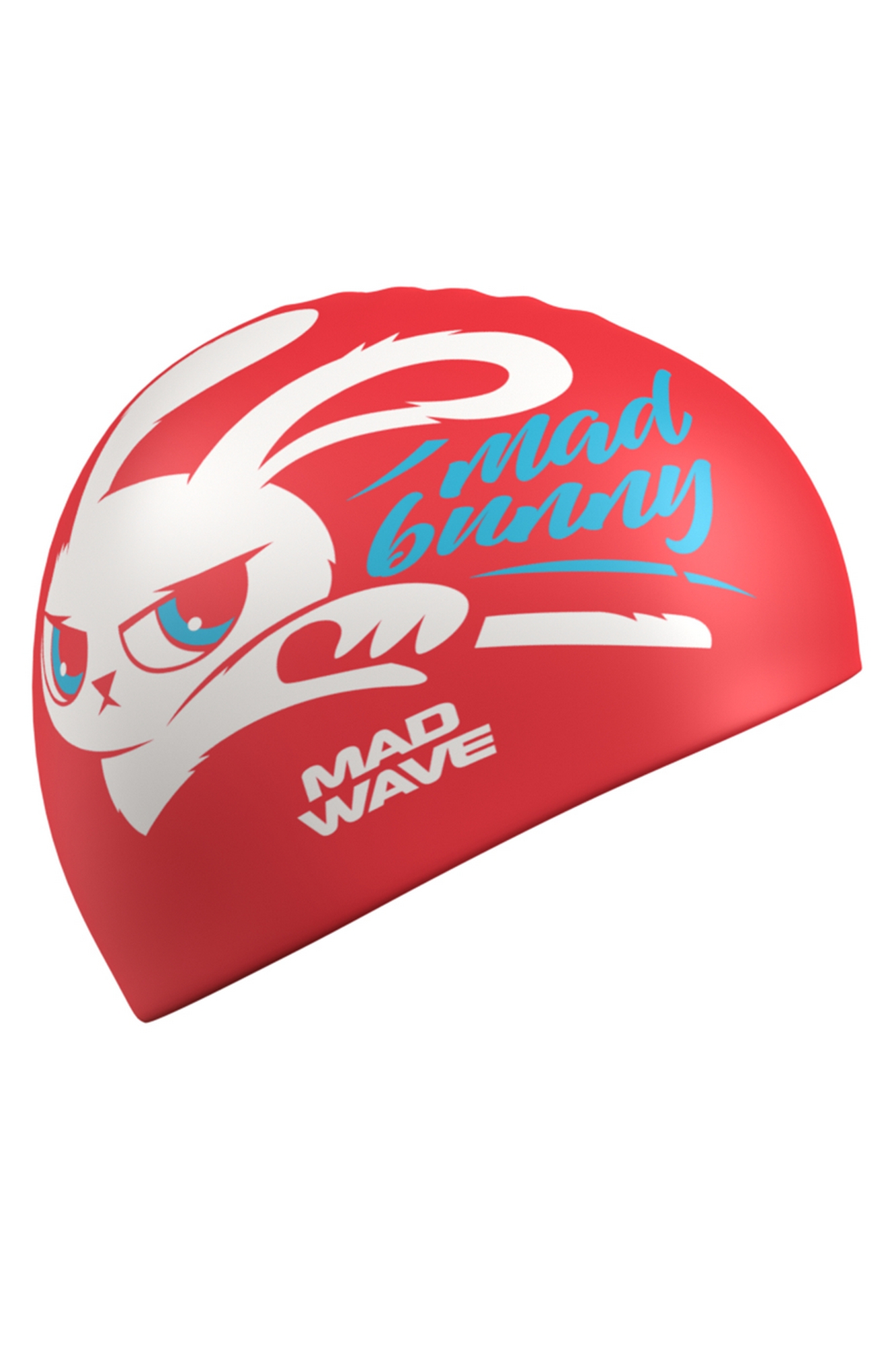 Юниорская силиконовая шапочка Mad Wave Bunny M0574 15 0 00W Красный 1333_2000