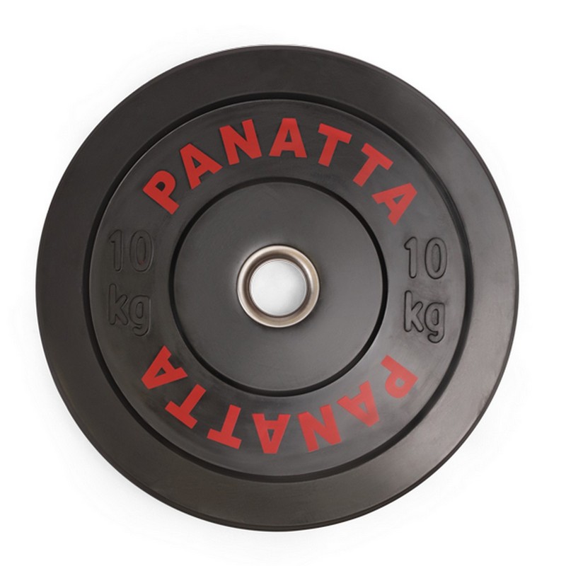Бампированный черный диск 10 кг Panatta 2CZ4010,  - купить со скидкой