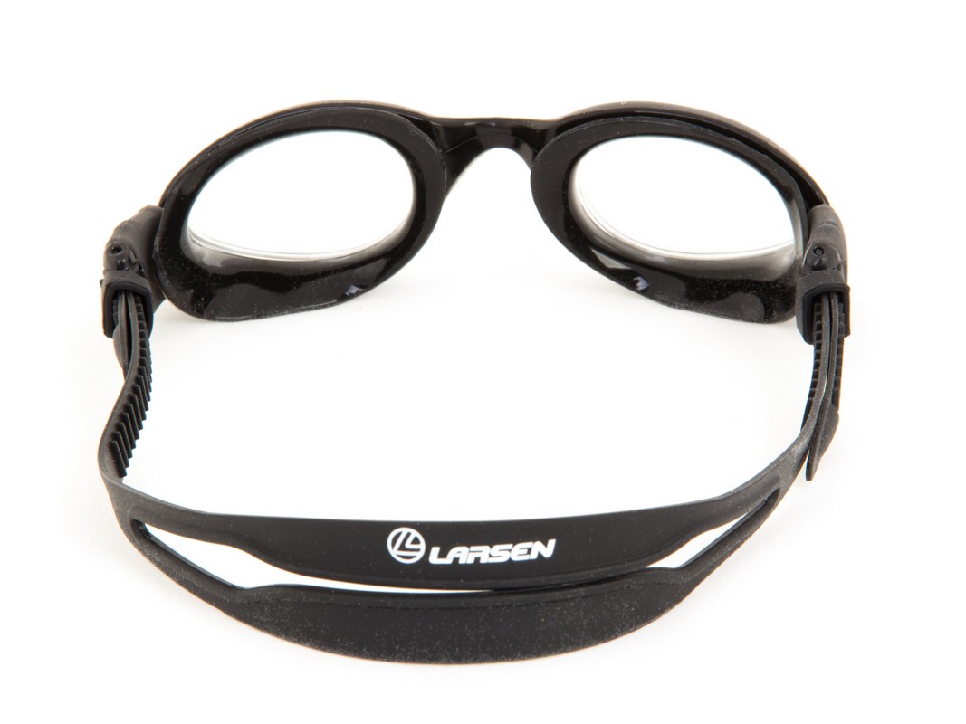 Очки плавательные Larsen S1201 черные 1067_800